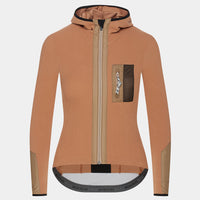 Café du Cycliste Ingrid Women's Microfleece Jersey Radtrikot langarm Cashew