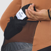 Café du Cycliste Ingrid Women's Microfleece Jersey Radtrikot langarm Cashew