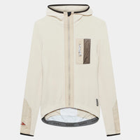 Café du Cycliste Ingrid Women's Microfleece Jersey Radtrikot langarm Pearl Grey