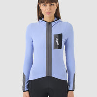 Café du Cycliste Ingrid Women's Microfleece Jersey Radtrikot langarm Verbena