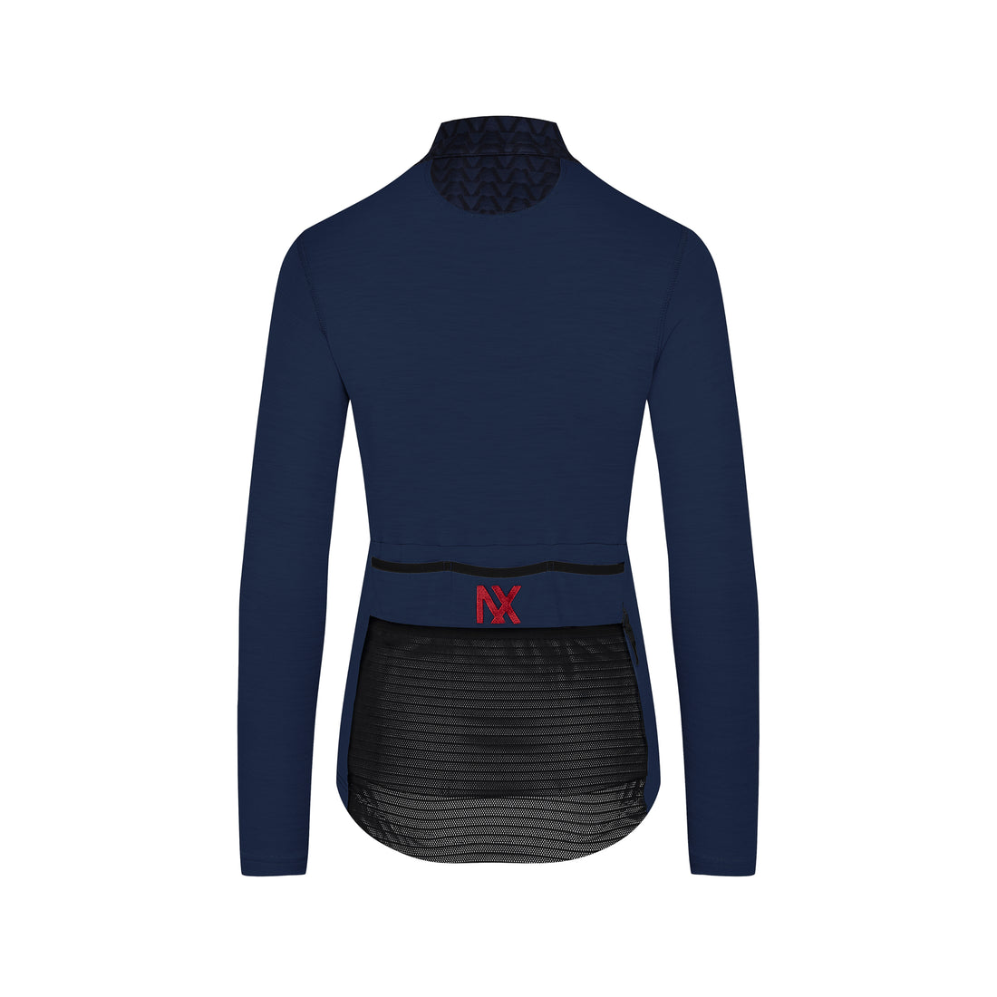 Café du Cycliste Irma Women's Long Sleeve Merino Cycling Jersey Radtrikot Navy