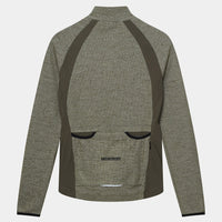 Café du Cycliste Marguerite Women's Long Sleeve Merino Cycling Jersey Radtrikot Lichen Green