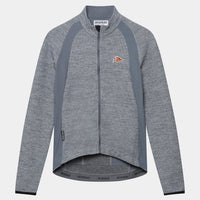 Café du Cycliste Marguerite Women's Long Sleeve Merino Cycling Jersey Radtrikot Mountain Fog