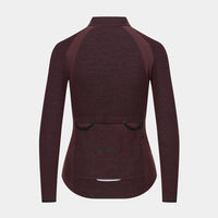 Café du Cycliste Marguerite Women's Long Sleeve Merino Cycling Jersey Radtrikot Quetsche