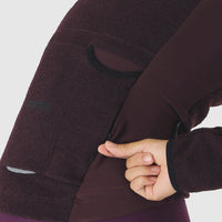 Café du Cycliste Marguerite Women's Long Sleeve Merino Cycling Jersey Radtrikot Quetsche