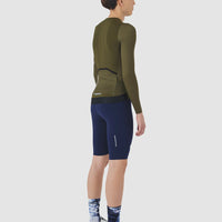 Café du Cycliste Roxane Men's Superlight Long Sleeve Cycling Jersey Radtrikot langarm Khaki