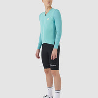 Café du Cycliste Roxane Men's Superlight Long Sleeve Cycling Jersey Radtrikot langarm Riviera Blue