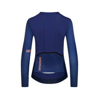 Café du Cycliste Roxane Women's Superlight Long Sleeve Cycling Jersey Radtrikot Navy