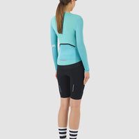 Café du Cycliste Roxane Women's Superlight Long Sleeve Cycling Jersey Radtrikot Riviera Blue