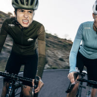 Café du Cycliste Roxane Women's Superlight Long Sleeve Cycling Jersey Radtrikot Khaki