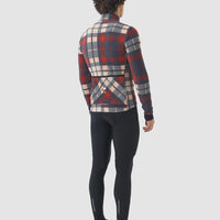 Café du Cycliste Solange Men's Fleece Cycling Jersey Long Sleeve Radtrikot langarm Anthracite / Clay