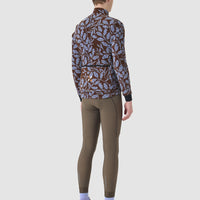 Café du Cycliste Solange Men's Fleece Cycling Jersey Long Sleeve Radtrikot langarm Carob / Verbena