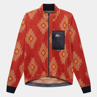 Café du Cycliste Solange Men's Fleece Cycling Jersey Long Sleeve Radtrikot langarm Clay / Sandstone