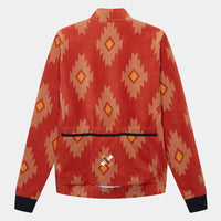 Café du Cycliste Solange Men's Fleece Cycling Jersey Long Sleeve Radtrikot langarm Clay / Sandstone