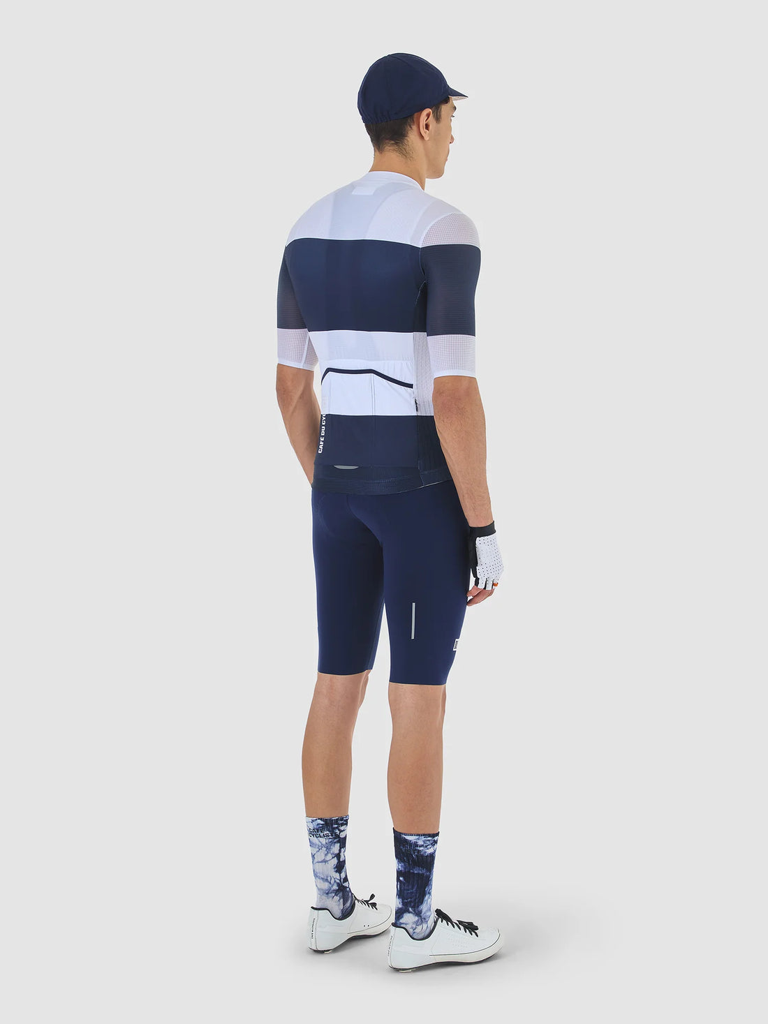 Café du Cycliste Angeline Men's Ultralight Cycling Jersey Radtrikot Navy White
