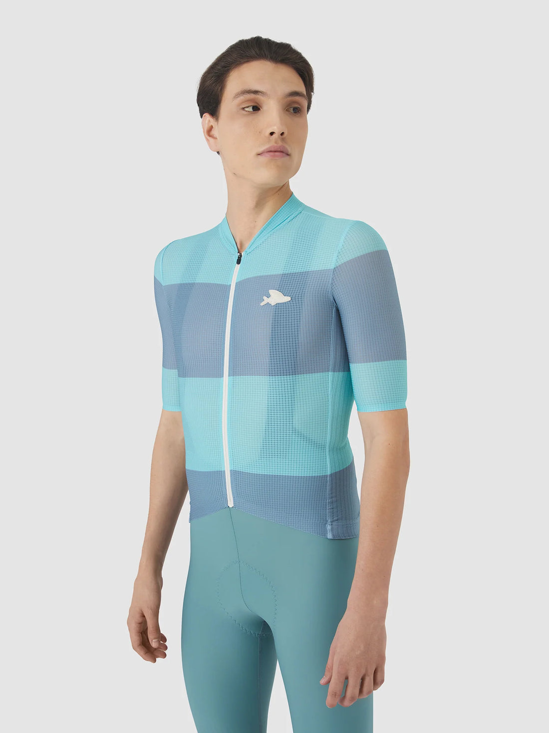 Café du Cycliste Angeline Men's Ultralight Cycling Jersey Radtrikot Riviera Blue Deep Water