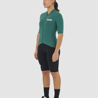 Café du Cycliste Emeline Women's Lightweight Jersey Radtrikot Alpine Green