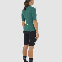 Café du Cycliste Emeline Women's Lightweight Jersey Radtrikot Alpine Green