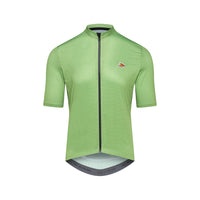 Café du Cycliste Fleurette V2 Men's Lightweight Cycling Jersey Radtrikot Cactus Green
