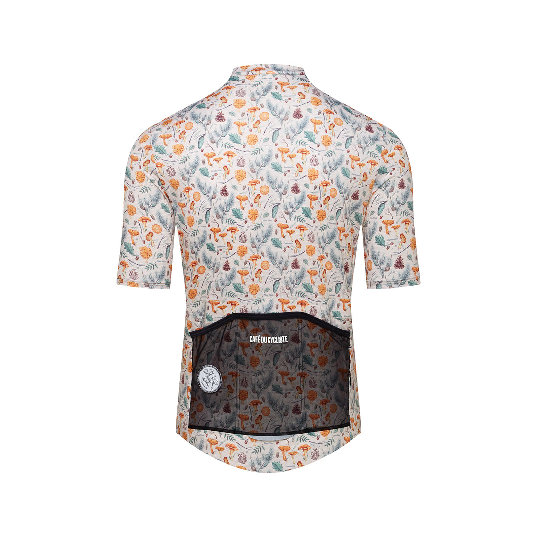 Café du Cycliste Fleurette V2 Men's Lightweight Cycling Jersey Radtrikot Chanterelle Chalk