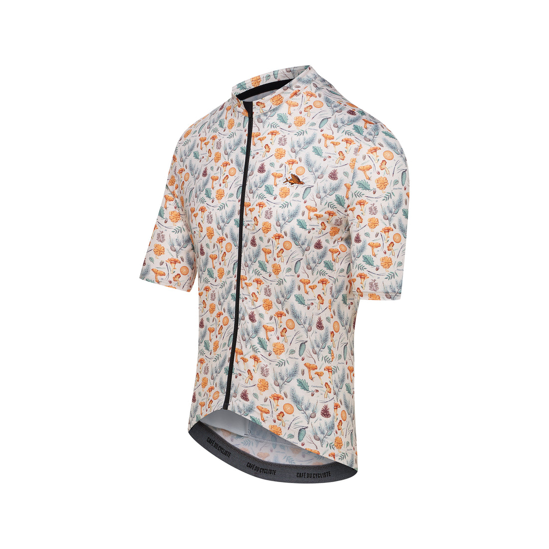 Café du Cycliste Fleurette V2 Men's Lightweight Cycling Jersey Radtrikot Chanterelle Chalk