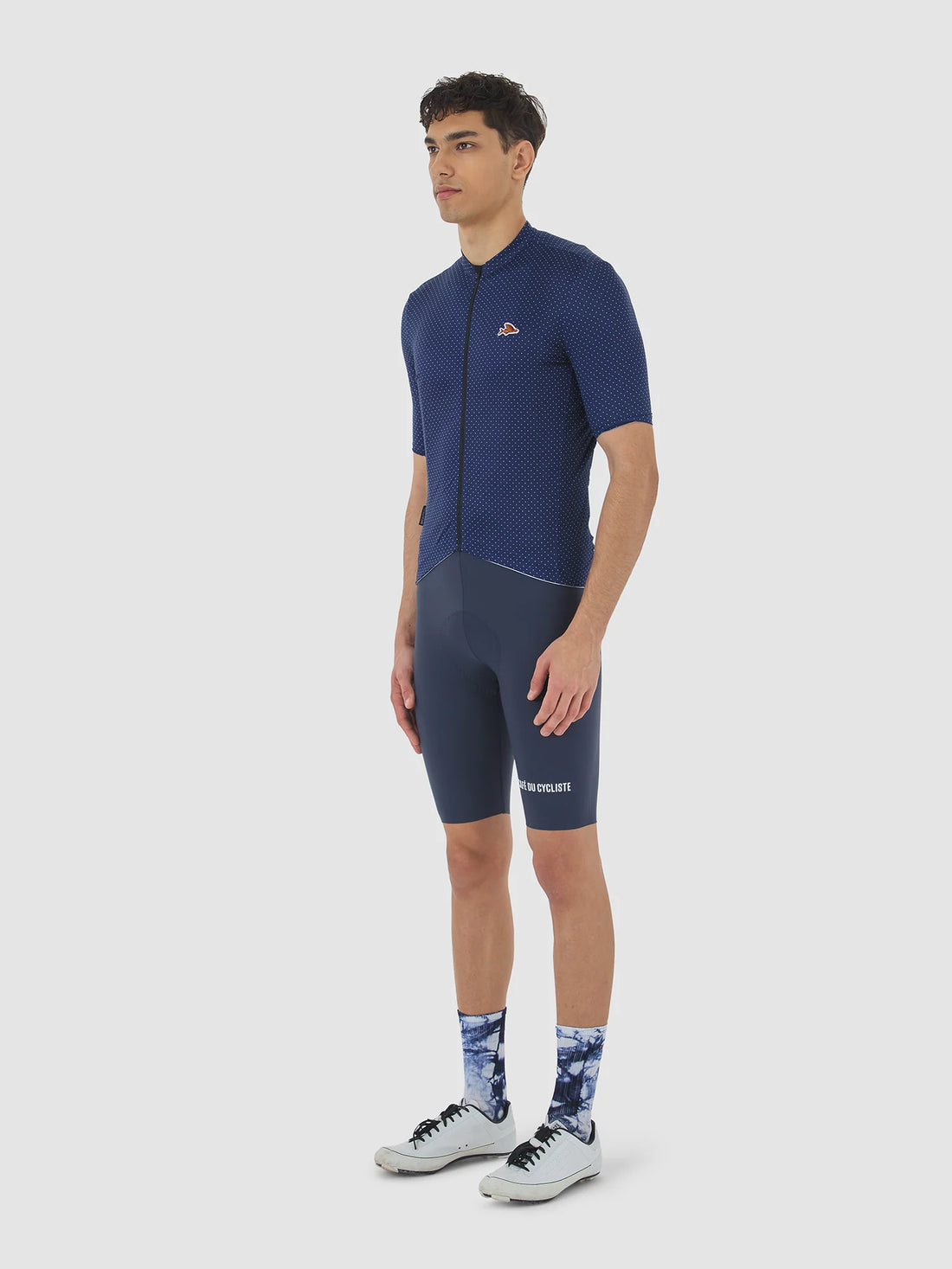 Café du Cycliste Fleurette V2 Men's Lightweight Cycling Jersey Radtrikot Navy