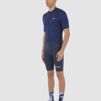 Café du Cycliste Fleurette V2 Men's Lightweight Cycling Jersey Radtrikot Navy
