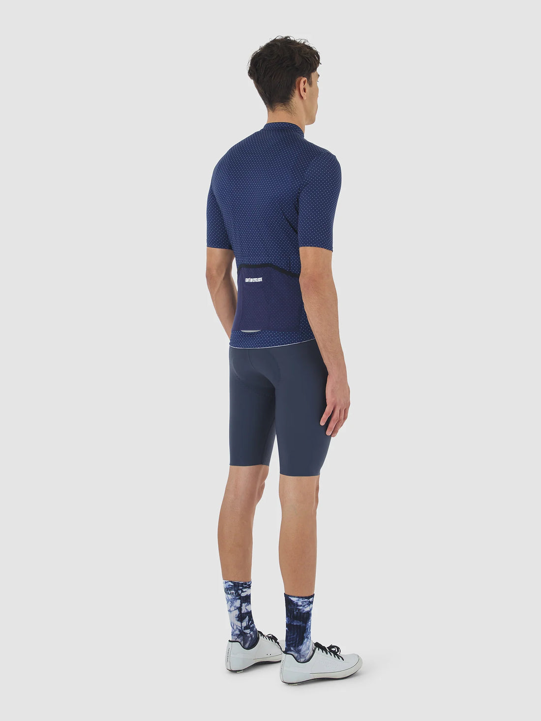 Café du Cycliste Fleurette V2 Men's Lightweight Cycling Jersey Radtrikot Navy