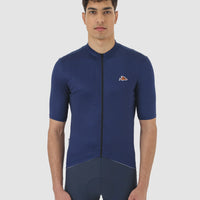 Café du Cycliste Fleurette V2 Men's Lightweight Cycling Jersey Radtrikot Navy