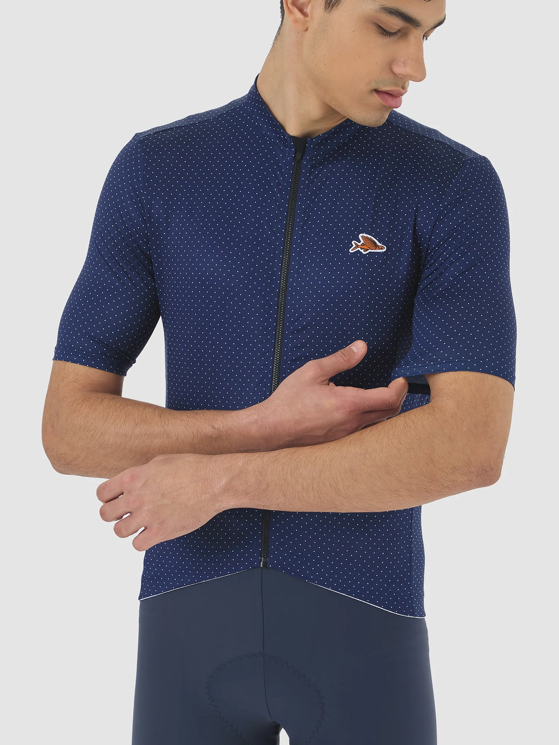 Café du Cycliste Fleurette V2 Men's Lightweight Cycling Jersey Radtrikot Navy