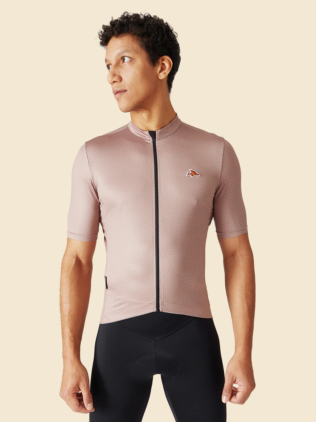 Café du Cycliste Fleurette V2 Men's Lightweight Cycling Jersey Radtrikot Oyster Grey