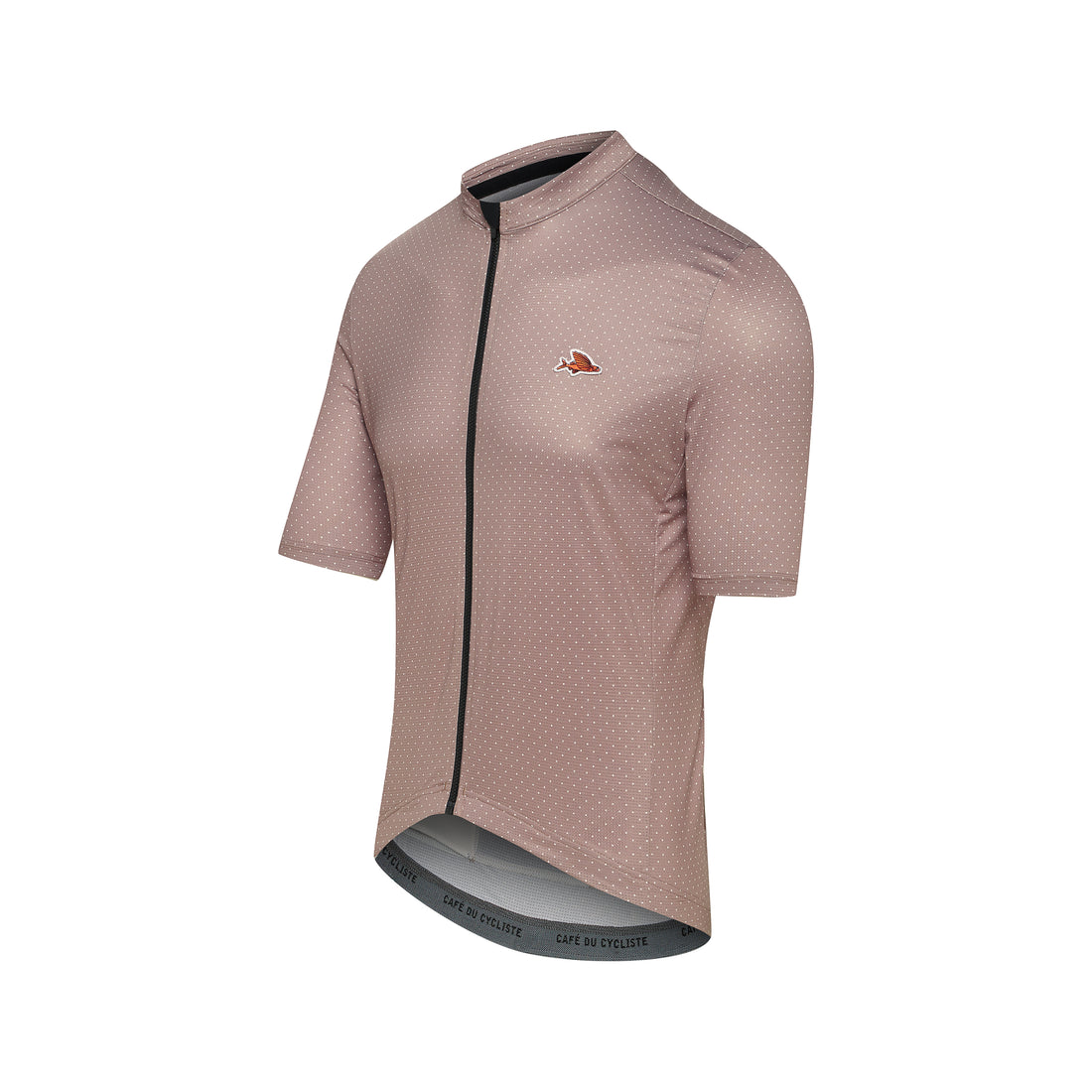 Café du Cycliste Fleurette V2 Men's Lightweight Cycling Jersey Radtrikot Oyster Grey
