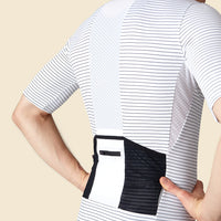 Café du Cycliste Francine Men's Midweight Jersey Radtrikot White