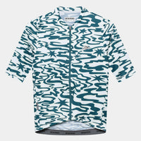 Café du Cycliste Men's Superlight Jersey Laurette Radtrikot Stars / Dark Sea