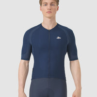 Café du Cycliste Mireille Men's Merino Jersey Radtrikot Navy Blue