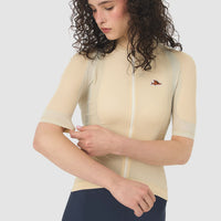 Café du Cycliste Mireille Women's Merino Jersey Radtrikot Fog