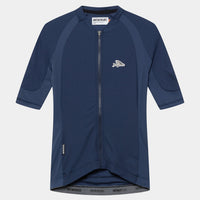 Café du Cycliste Mireille Women's Merino Jersey Radtrikot Navy Blue