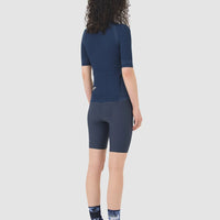 Café du Cycliste Mireille Women's Merino Jersey Radtrikot Navy Blue