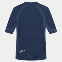Café du Cycliste Mireille Women's Merino Jersey Radtrikot Navy Blue