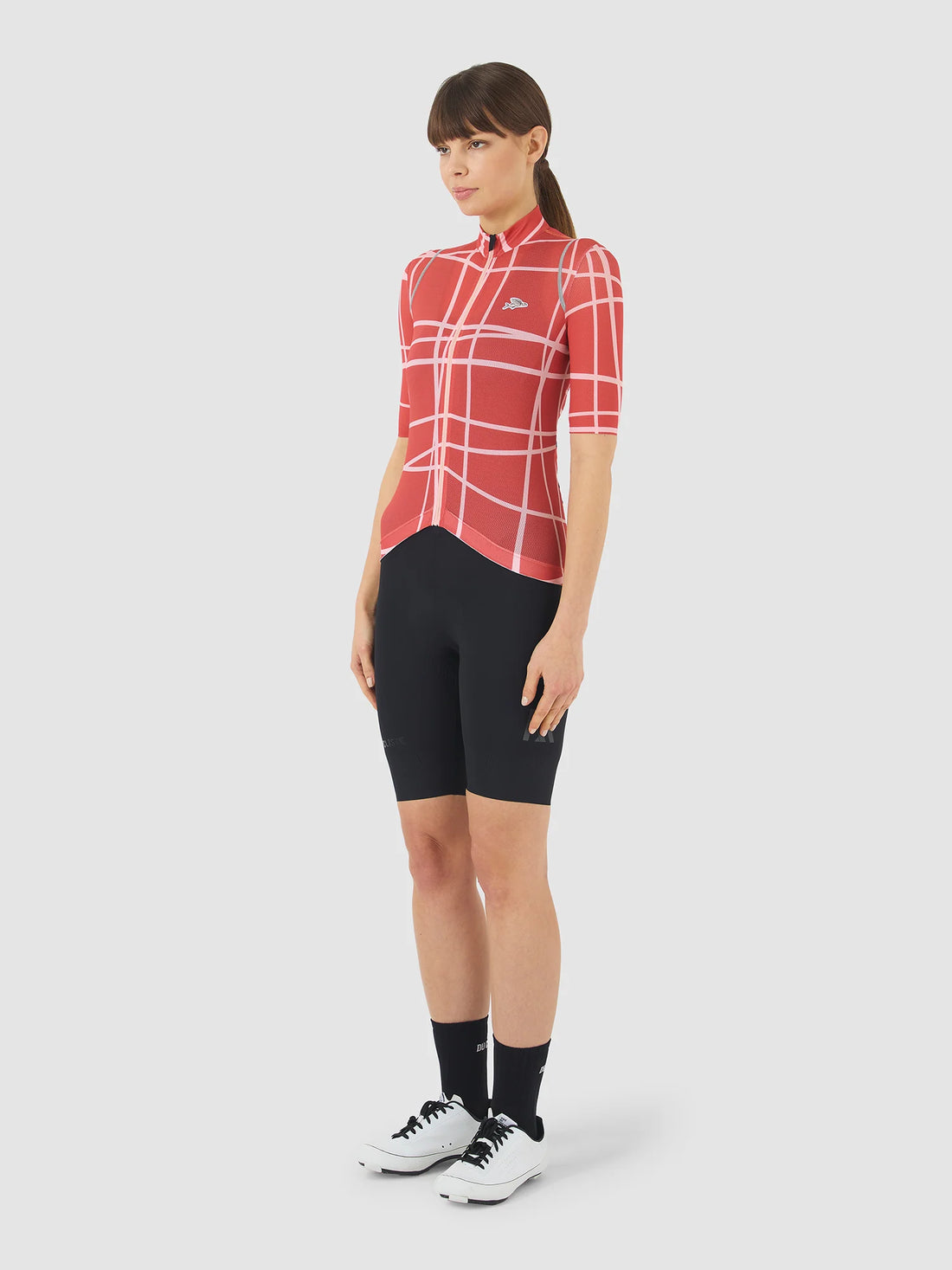 Café du Cycliste Mona Women's Superlight Cycling Jersey Radtrikot Cinder Red Plush