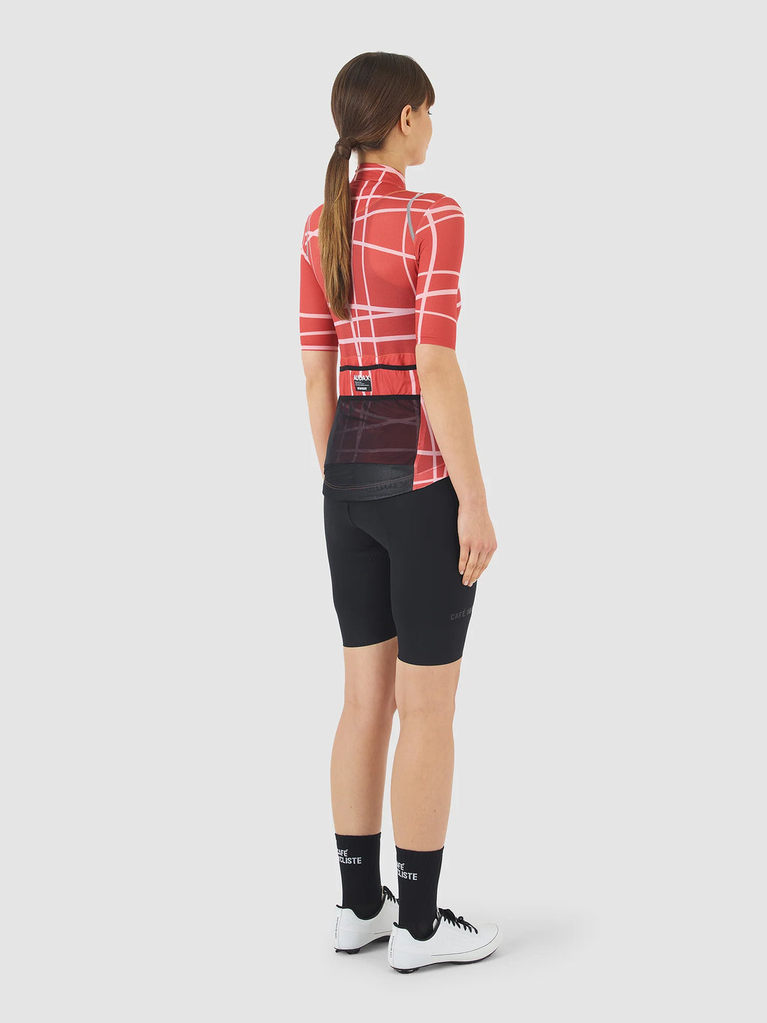 Café du Cycliste Mona Women's Superlight Cycling Jersey Radtrikot Cinder Red Plush