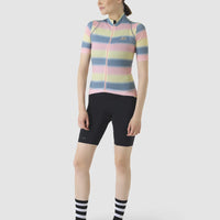 Café du Cycliste Mona Women's Superlight Cycling Jersey Radtrikot Plush Naples Yellow