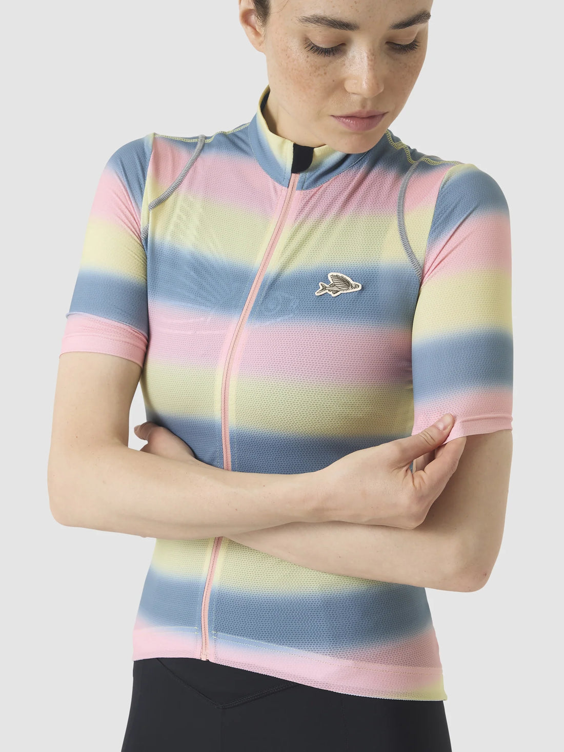 Café du Cycliste Mona Women's Superlight Cycling Jersey Radtrikot Plush Naples Yellow