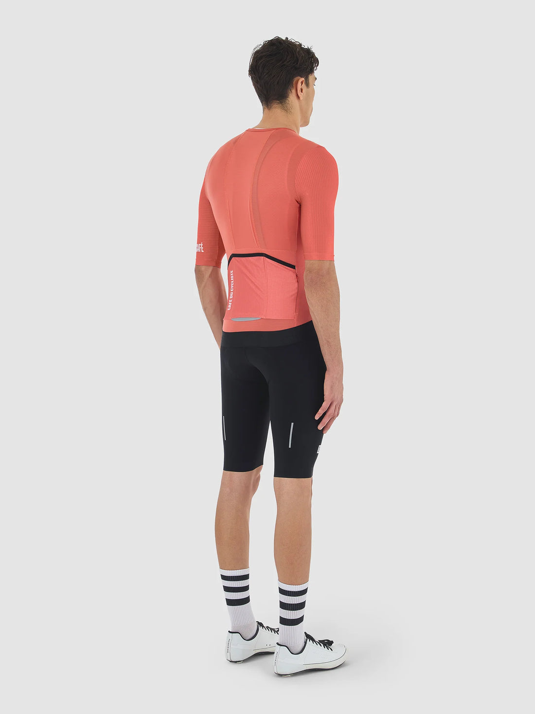 Café du Cycliste Olympe Textured Men's Jersey Radtrikot Cinder Red