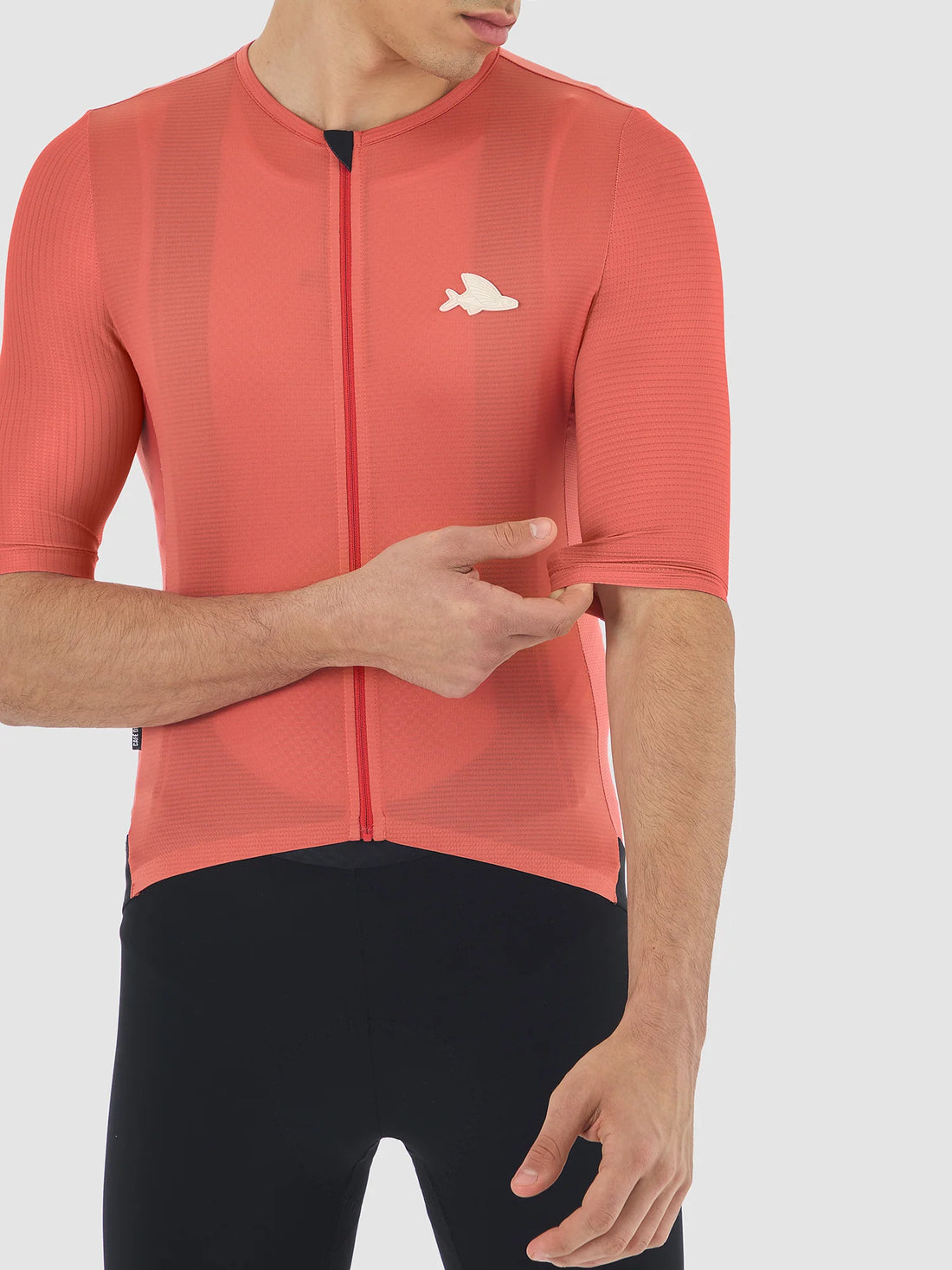 Café du Cycliste Olympe Textured Men's Jersey Radtrikot Cinder Red