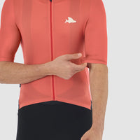 Café du Cycliste Olympe Textured Men's Jersey Radtrikot Cinder Red