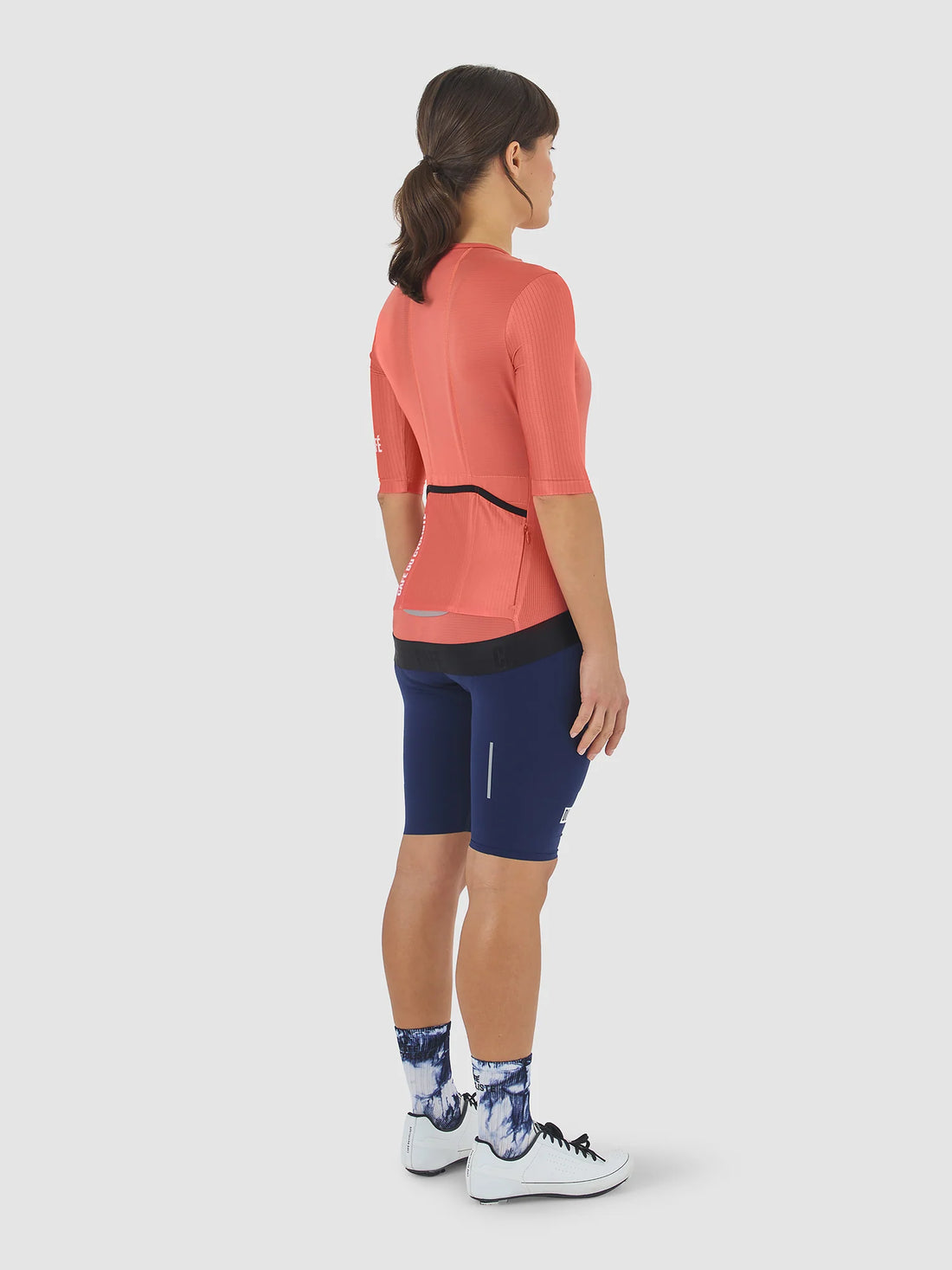 Café du Cycliste Olympe Textured Women's Jersey Radtrikot Mountain Cinder Red