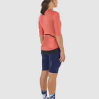 Café du Cycliste Olympe Textured Women's Jersey Radtrikot Mountain Cinder Red