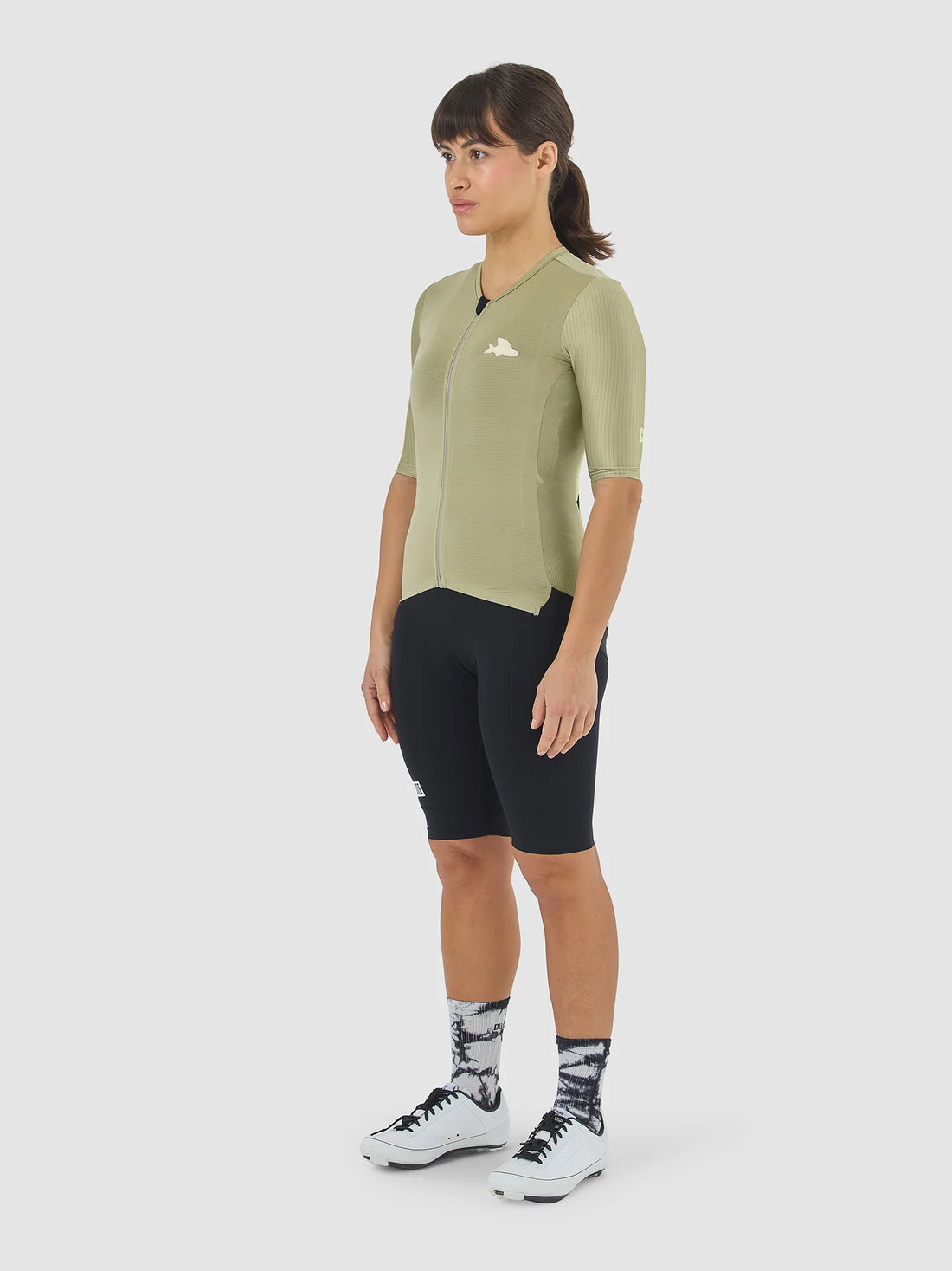 Café du Cycliste Olympe Textured Women's Jersey Radtrikot Mountain Puddle