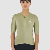 Café du Cycliste Olympe Textured Women's Jersey Radtrikot Mountain Puddle